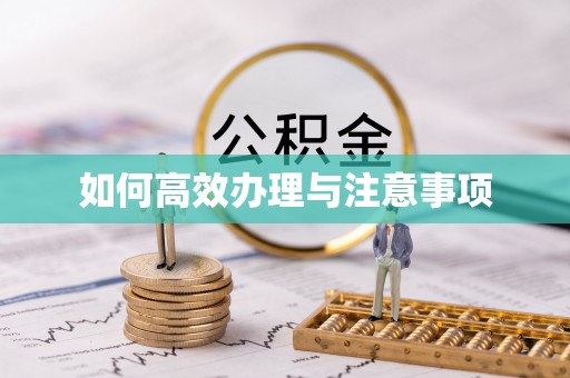 张湾如何高效办理与注意事项