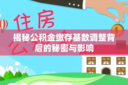 张湾揭秘公积金缴存基数调整背后的秘密与影响
